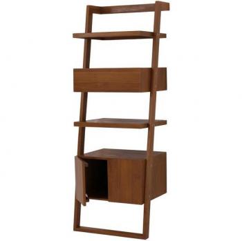 Badezimmerregal MCW-M86 Teak 20‑30 Jahre Kernholz 170x60x45 cm