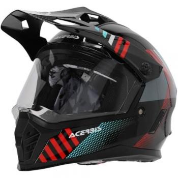 Casque Acerbis Rider Junior Noir-Rouge