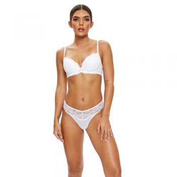 Sexy Lace Planet White 40D Plunge Bra