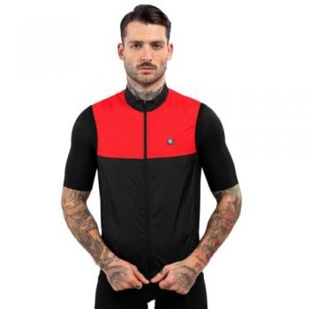 Gilet Siroko V1 Richmond rosso e nero
