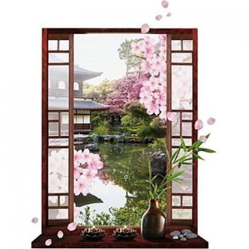 Sakura Peach Blossom Wall Art Decal