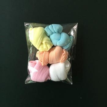 5 Pairs of Candy Color Newborn Baby Socks
