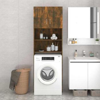 Armadio Lavatrice in Stile Rovere Fumo Torana