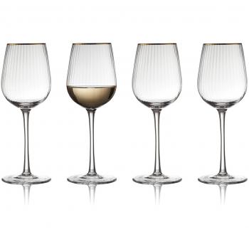Palermo Gold Weinglass-Set – 4× Weißwein (30 cl)