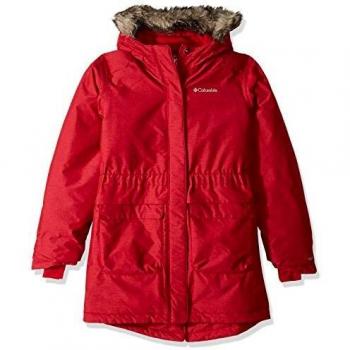 Columbia Nordic Strider, Chaqueta de invierno, Niña, Color Rojo (Pomegranate)
