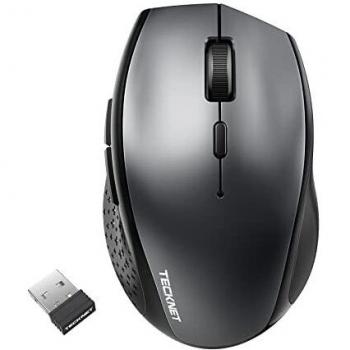 TECKNET Ergonomische Funkmaus mit 2.4GHz und Bluetooth