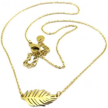 Collar Exclusivo 'Jungle' Dorado 15x8 mm