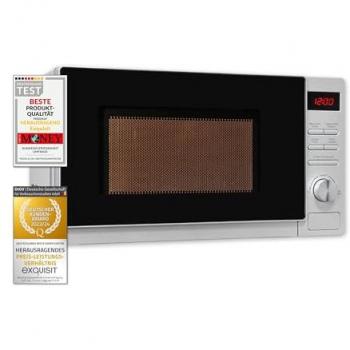 Microondas Exquisit 20L, 5 Niveles, Plato de 25.5cm