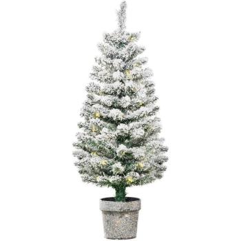 Natale Verde: Albero Artificiale 90cm, 116 rami, luci LED bianche