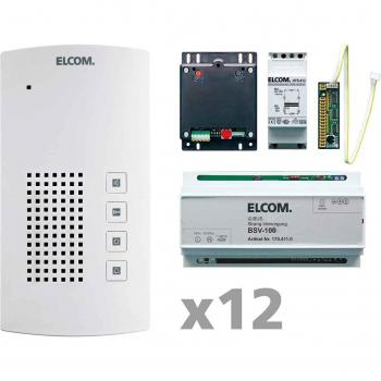 Elcom Audio-Kit i2-Bus AKF-12 i2-BusK 12Tln. BTF-200 Türsprech-Set
