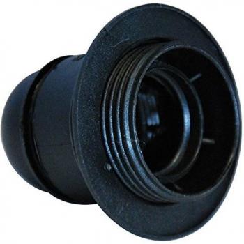 Filettata Nera E27 10x1 Portalampada Electraline 71130