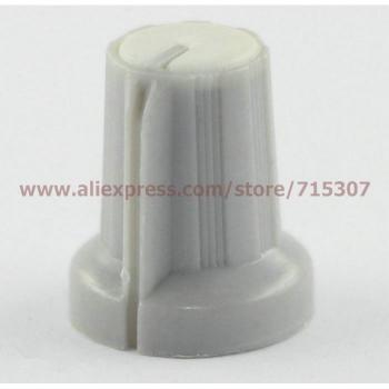 PHISCALE 20pcs Non-Slip White Control Knobs 15x17x6mm