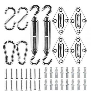 Set Emooqi Fissaggi Heavy Duty Tenda Parasole 42 unità