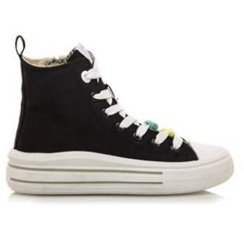 Zapatillas MTNG Bigger-Z Negra para Niños, Plano, Cordones, Estilo Attitude