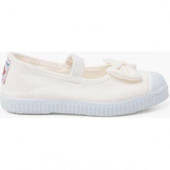 Niña Zapatillas Bailarinas Pisamonas Elástico y Lazo