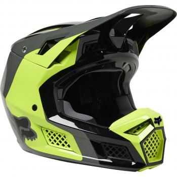 Casco Motocross Fox V3 RS Efekt Giallo Fluo Alta Visibilità S