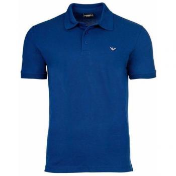 Eagle Logo Sodalite Beach Polo by Emporio Armani – Men's M