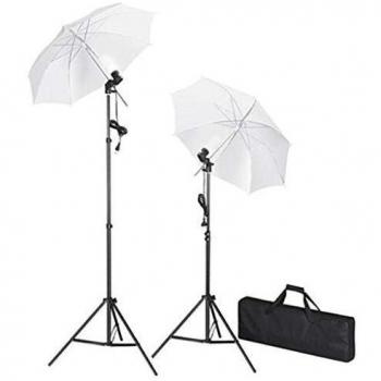 VidaXL 600 x 300 cm White Backdrop and Lighting Studio Kit