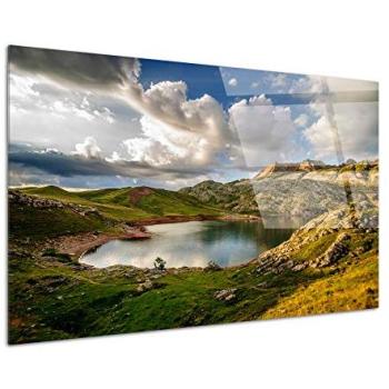 Lac d'Estaïns Panorama en Plexiglas – 120 × 80 cm