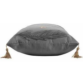 Pompons coussin douceur d'intérieur 30x50cm plume chic