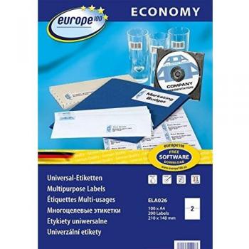 Avery Zweckform Laser Inkjet Labels ELA026 210x148.5 mm