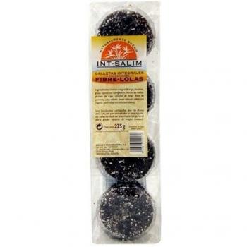 Int-Salim Galletas Integrales Fibra Lolas con Chocolate 225 Gramos