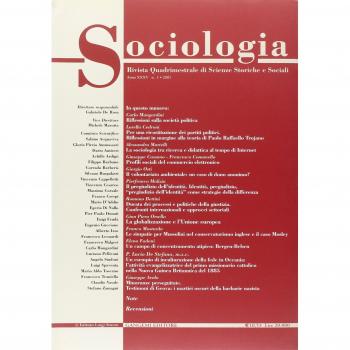 Sociologia. Rivista quadrimestrale di scienze storiche e sociali. Autoimprenditorialità nel terzo settore. Il «progetto Bridge»