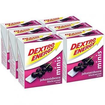 Traubenzucker‑Mini‑Pack Johannisbeere – 6×50 g Dextro Energy Würfel, perfekt in der Hosentasche