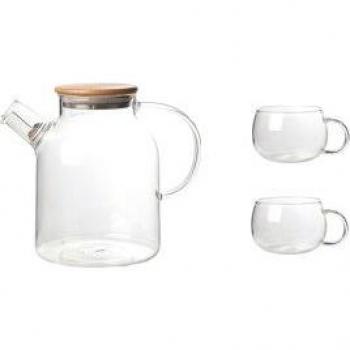 Borosilicate Glass Household Water Bottles with Cups