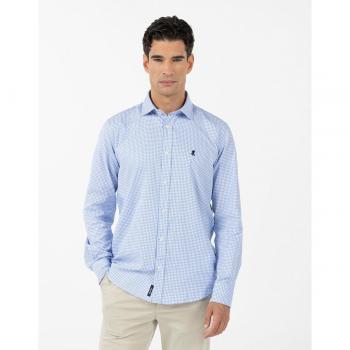 Camisa de Hombre Camisa Oxford con Cuadros