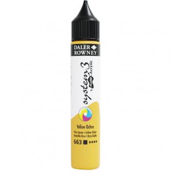 Daler Rowney Acrylique System 3 Fluid – Ocre Jaune 29,5 ml