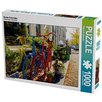CALVENDO 1000‑Teile Puzzle: Bunte Fahrräder Foto