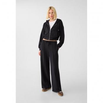 Pantaloni Stradivarius Nero X-Large Gamba Larga