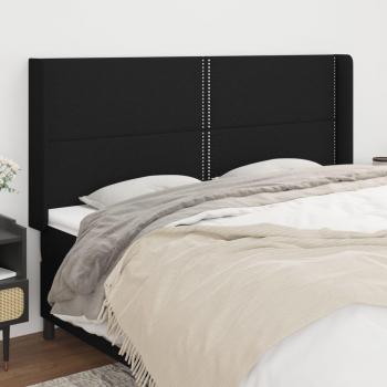 Schwarzes Kopfteil mit Ohren für Bett 163x16x118/128 cm