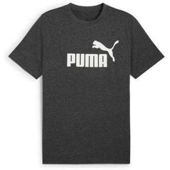 Puma Polera Essentials Nº 1 con Logo jaspeado gris, hombre