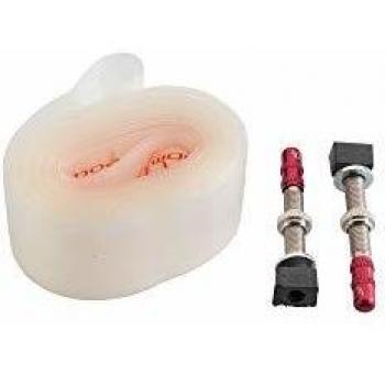 Kit Caffelite Farfalla: 2 Nastri Cerchio Tubeless 26/27,5 + Valvole