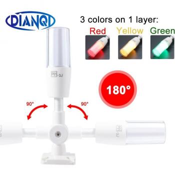 DC24V/AC220V Three-Color LED Indicator Light with Sound for Machinery