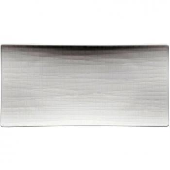 Rosenthal Mesh Porzellanplatte 26 cm x 13 cm, flach, Weiß