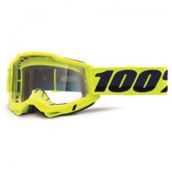 Gafas de Motocross 100% Accuri 2 OTG Amarillo Neón-Lente Transparente