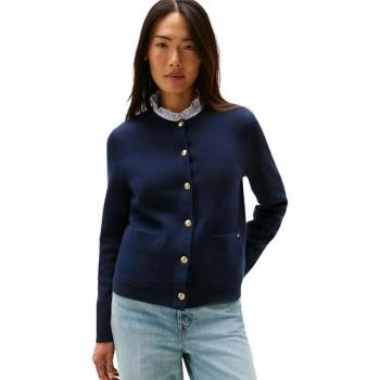 Regular Fit Cardigan Tommy Hilfiger WW0WW40846 Blu scuro