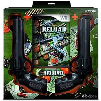 RELOAD + 2 PISTOLETS SPAGHETTI NOIRS pour Wii