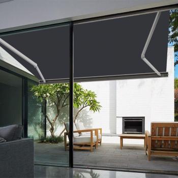 Toldo Retráctil Gris Antracita 3×2,5 m con Control Motorizado y Manual