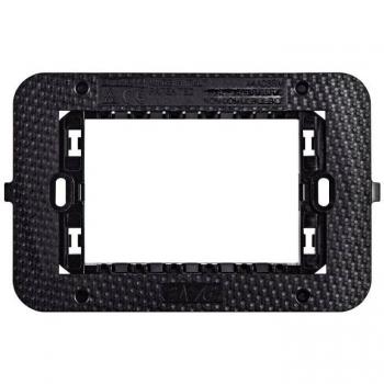Ave 44A03SM Plattenstütze 3 Module Schwarz