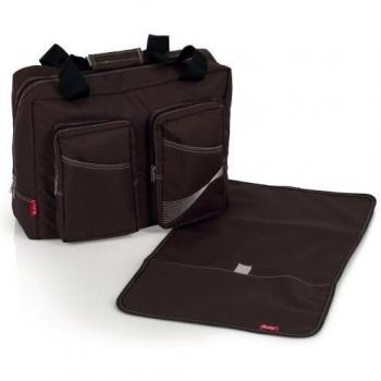 Herlag H5085‑2320 Wickeltasche Alia „Dunkelbraun“ – 40 × 15 × 30 cm