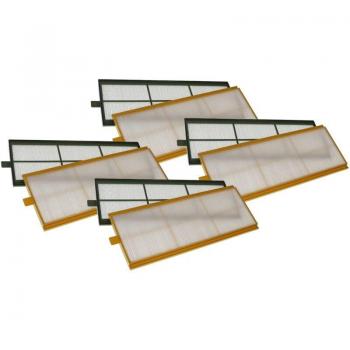 Set VHbw filtros unidad ventilación G4/F7 (50×16×1 cm) colores blanco, amarillo y verde – reemplazo Zehnder 006040200/202