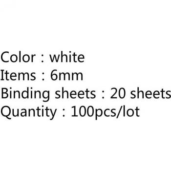 21 Rings Plastic Binder Hoops 100PCS for Loose-leaf Paper