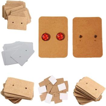 Paquete de Pendientes Kraft y Etiqueta Personalizada
