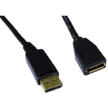 Gold Plated DisplayPort Male to Female Extension Cable 5m