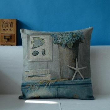 Decoración Lino Marin con Motivo Acuático