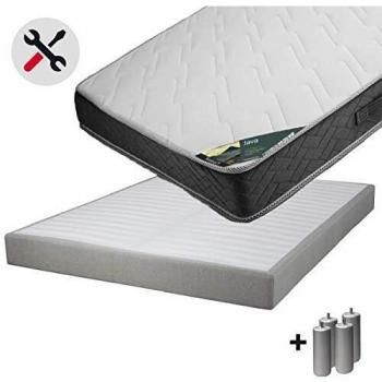 Pack Duo Matelas 160x200 et Sommier Démontable